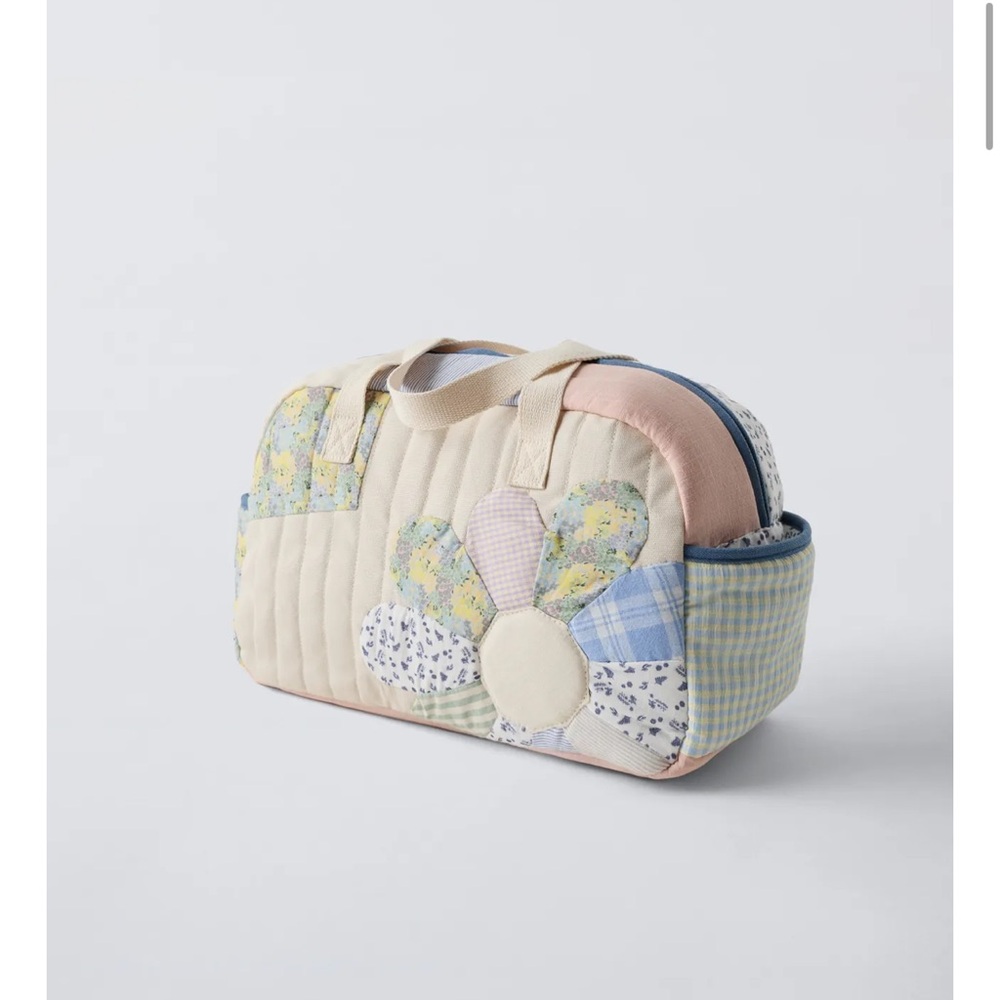 Zara Floral Patchwork Quilted Duffel Bag - Picture 2 of 7